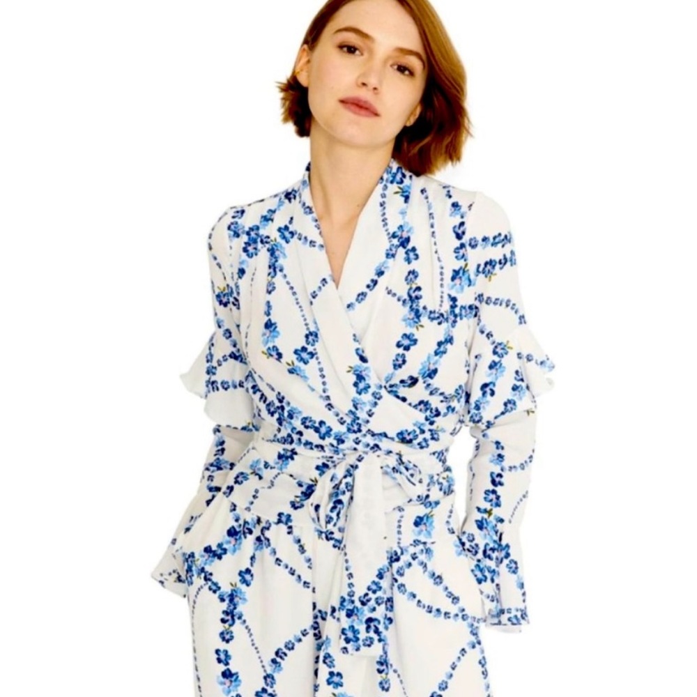 MISA Los Angeles Maia Floral Wrap Top XS